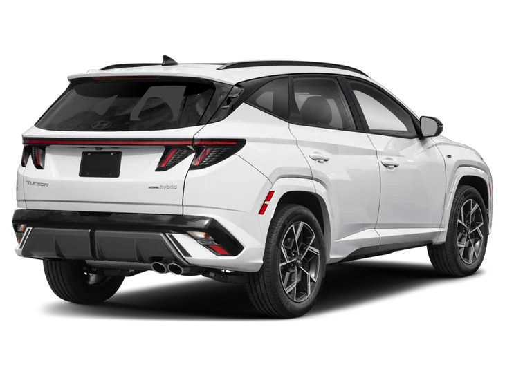 Profil latéral du Hyundai Tucson Hybride 2026
